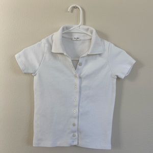 Brandy Melville collard shirt